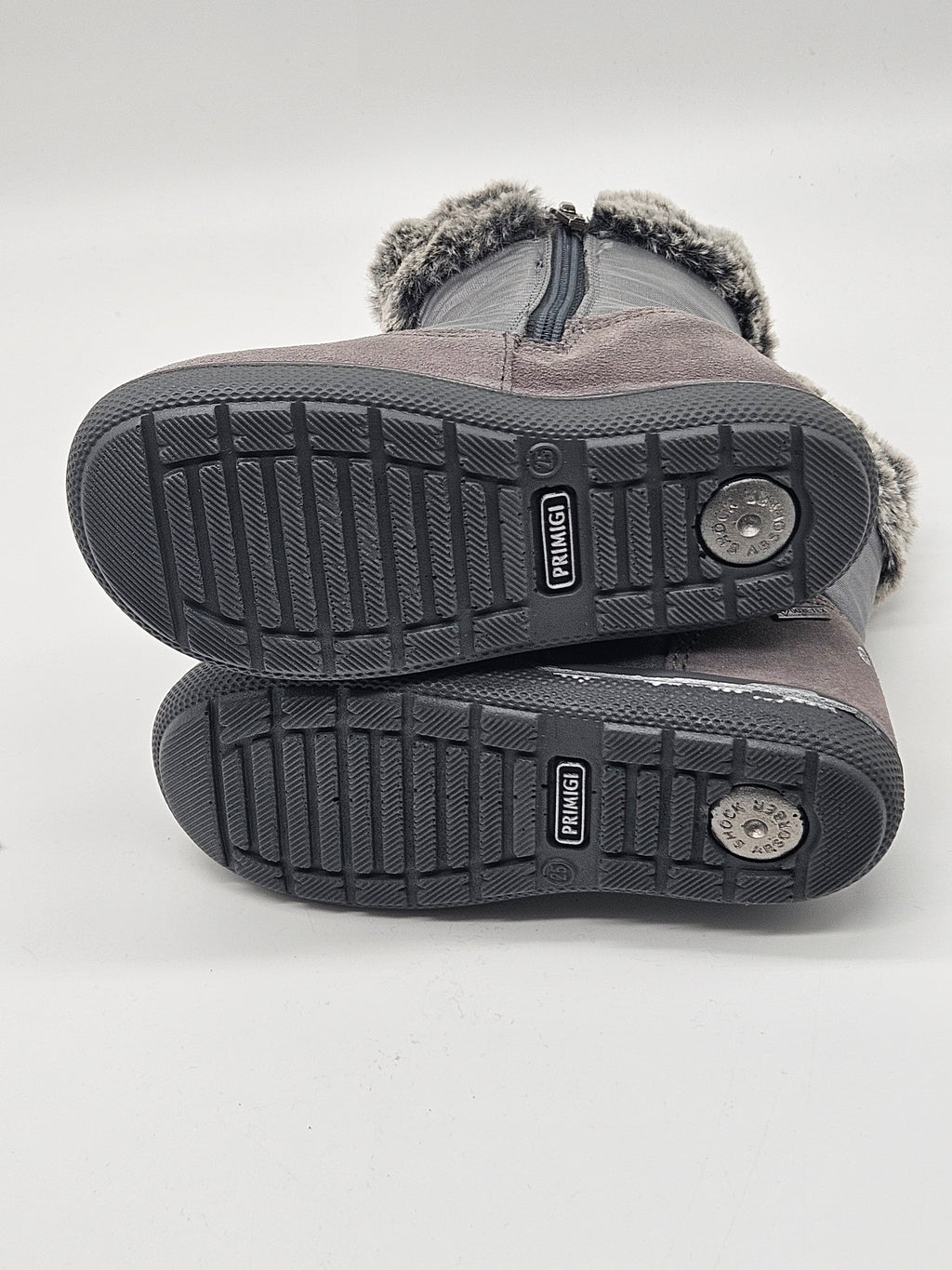 Primigi Winterstiefel hellgrau Leder Detailansicht – Wichtel Outlet