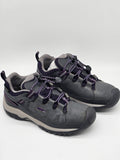 Keen Targhee Wanderschuhe aus Leder mit robustem Design, ideal für Outdoor-Wanderungen, in braun und schwarz, mit Schnürung.