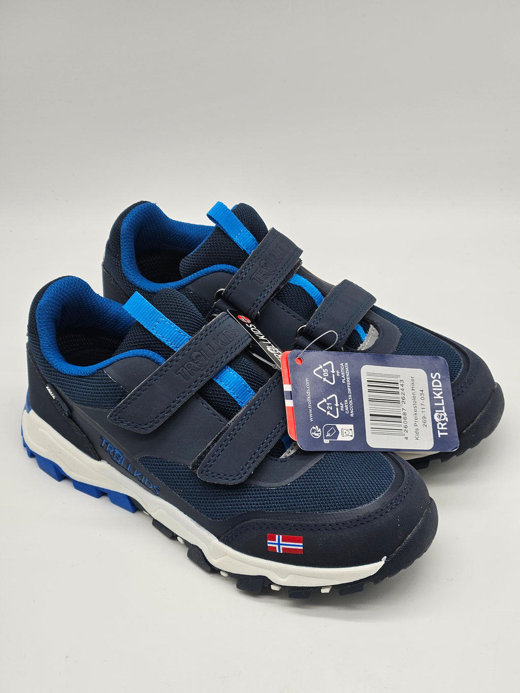 Trollkids Preikestolen Sneaker für Kinder, bequemer Sportschuh mit blauem Design und strapazierfähigem Obermaterial