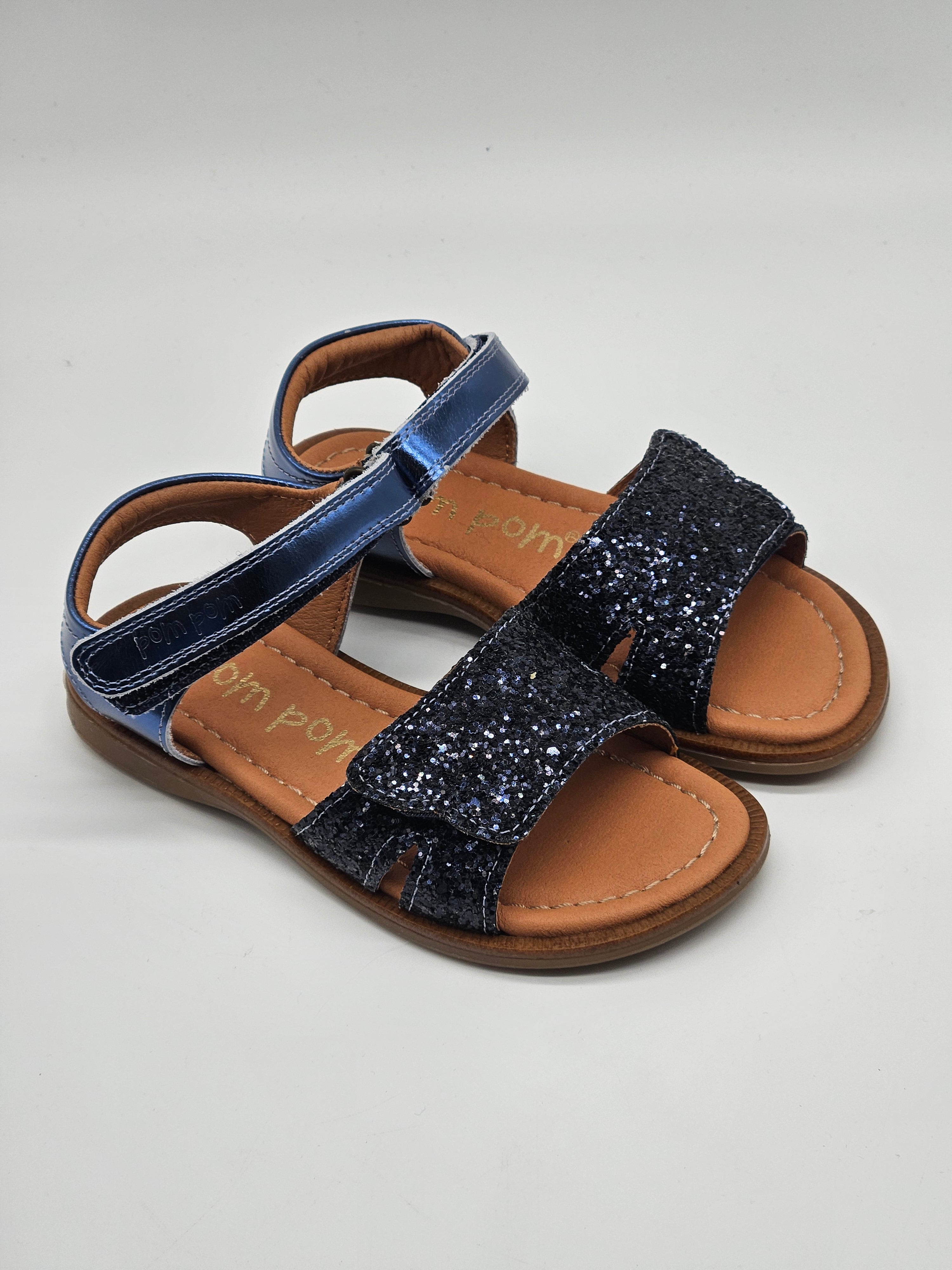PomPom Sandalen mit bunten PomPom-Details, offene Sandalen für Damen, sommerliches Schuhdesign