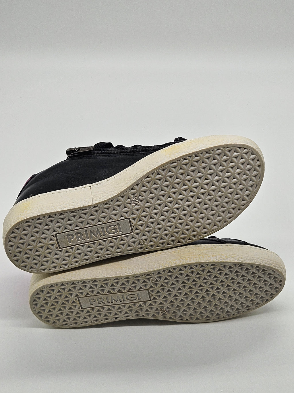 PMG Leder-Sneaker schwarz Kinder Detailansicht – Wichtel Outlet