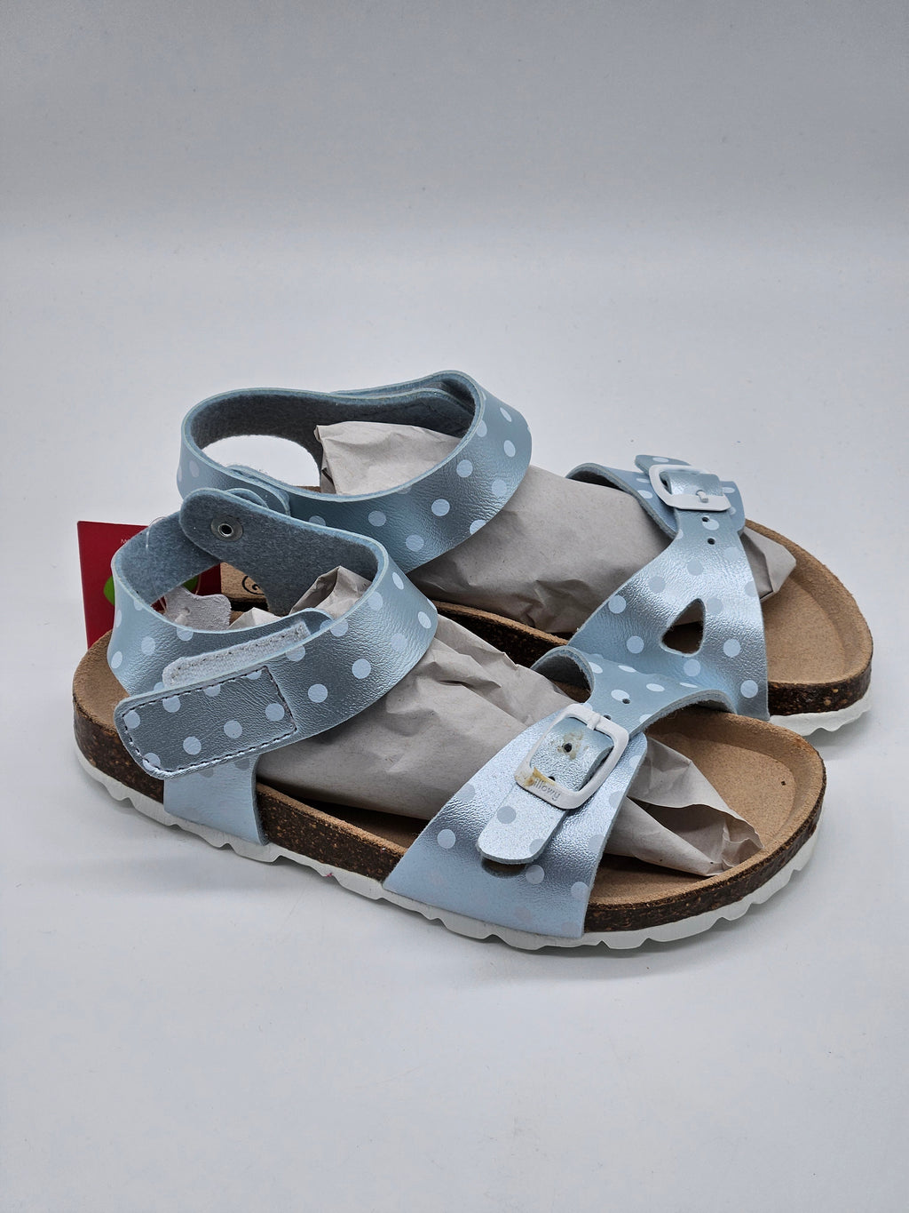 Kindersandalen hellblau Vorderansicht – Wichtel Outlet