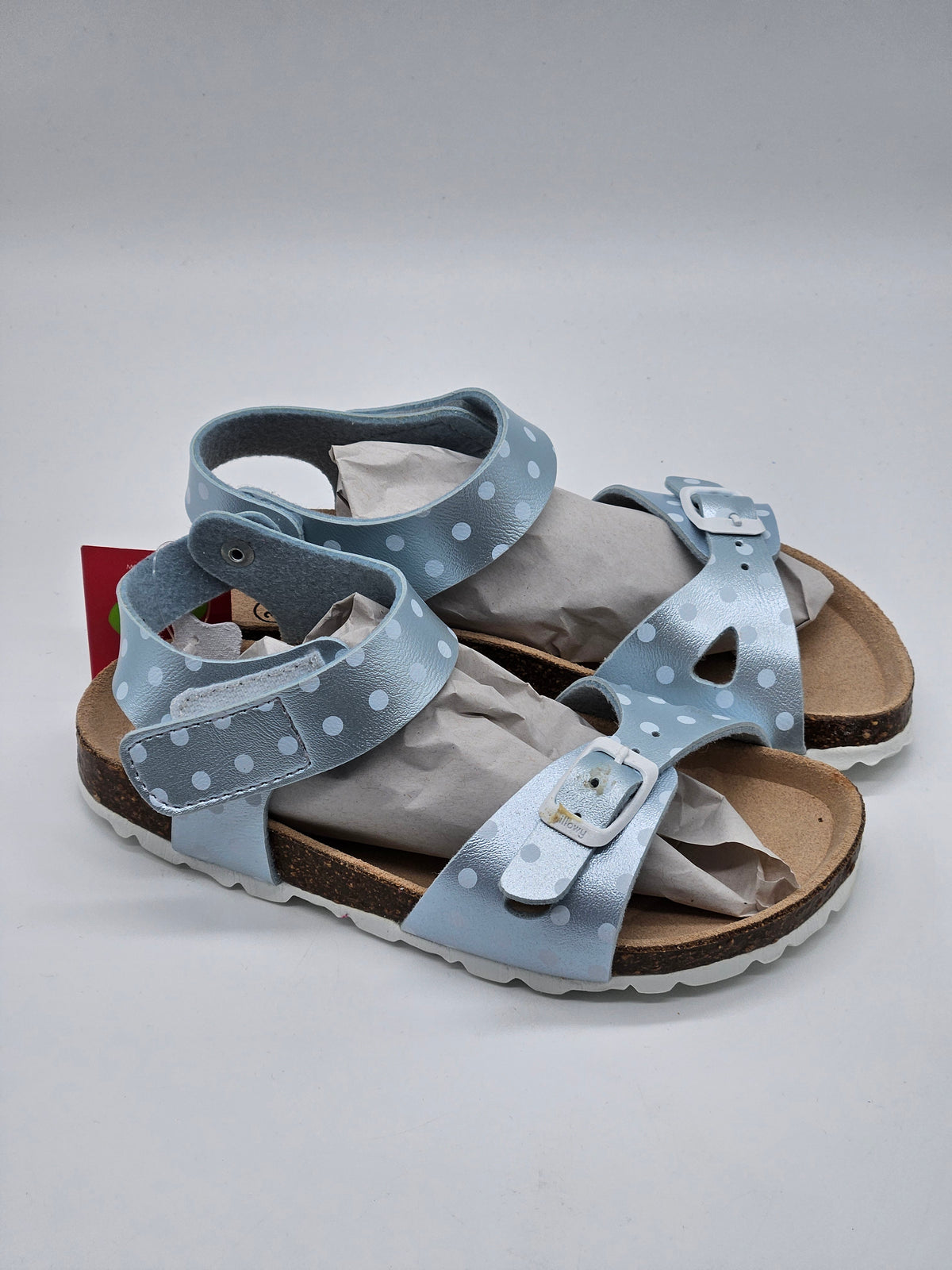Kindersandalen hellblau Vorderansicht – Wichtel Outlet