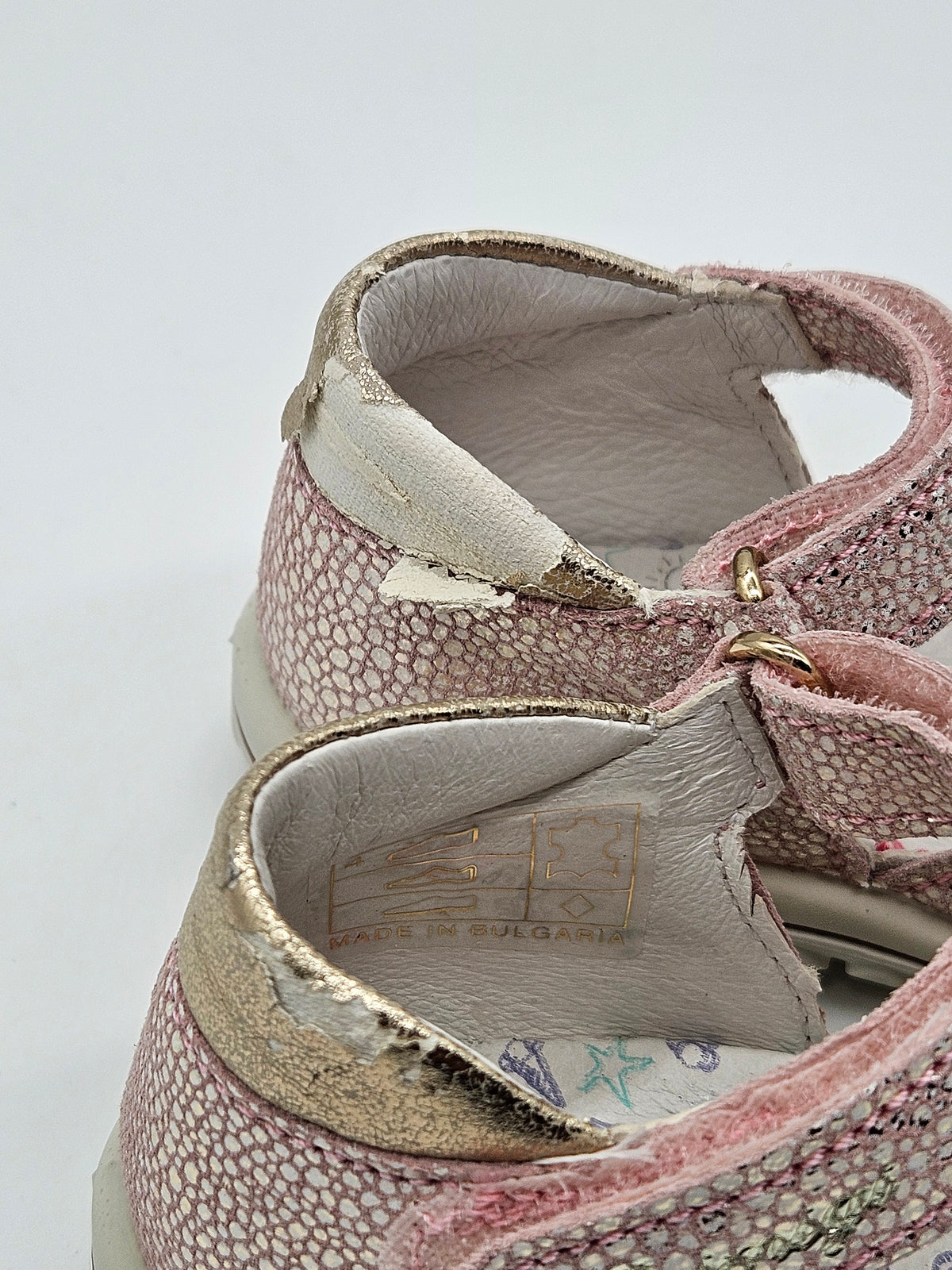 Primigi Leder-Sandalen rosa Kinder Seitenansicht – Wichtel Outlet