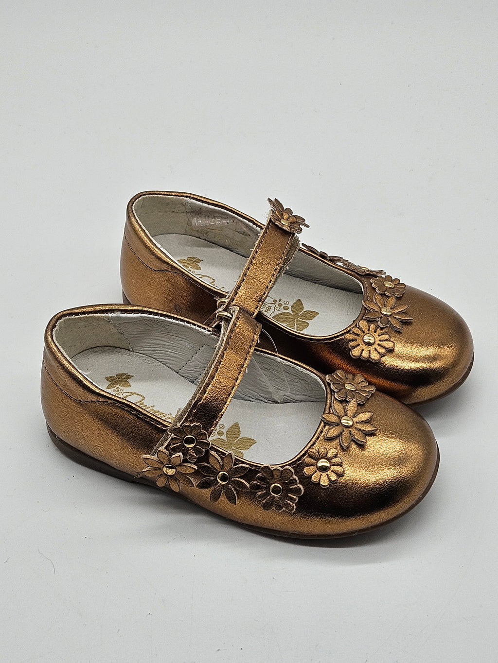 Primigi Ballerinas Happy Dance gold Vorderansicht – Wichtel Outlet