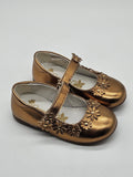 Primigi Ballerinas Happy Dance gold Vorderansicht – Wichtel Outlet