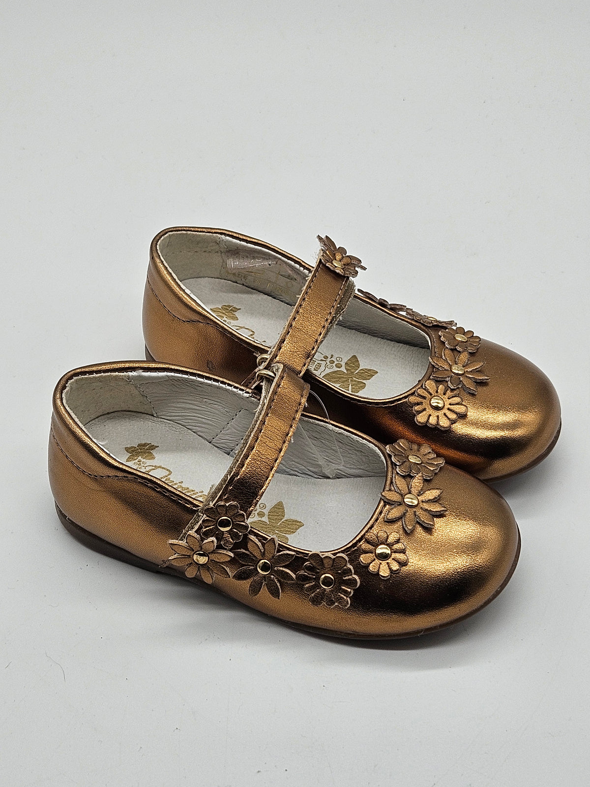 Primigi Ballerinas Happy Dance gold Vorderansicht – Wichtel Outlet