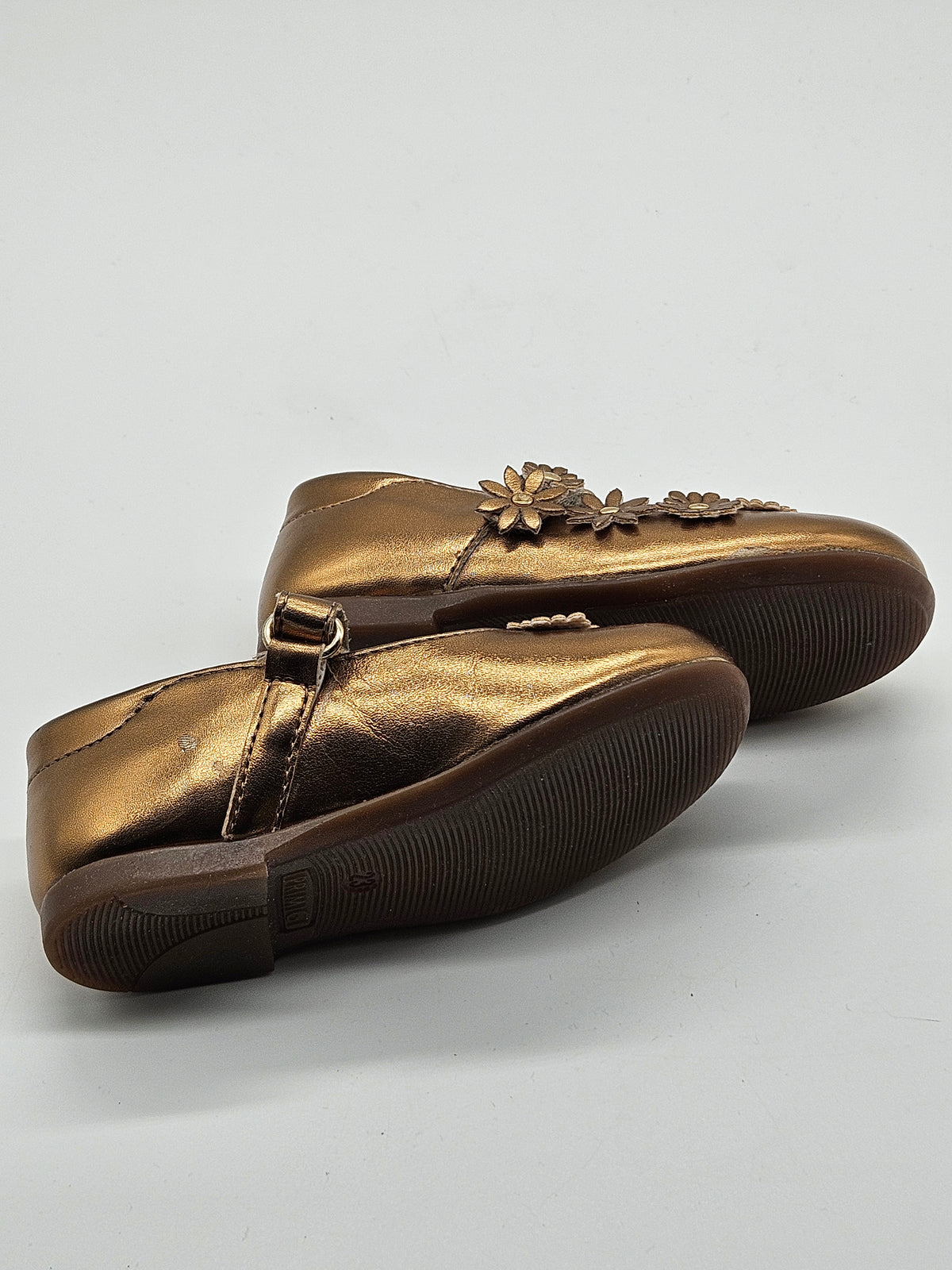 Primigi Ballerinas Happy Dance gold Detailansicht – Wichtel Outlet