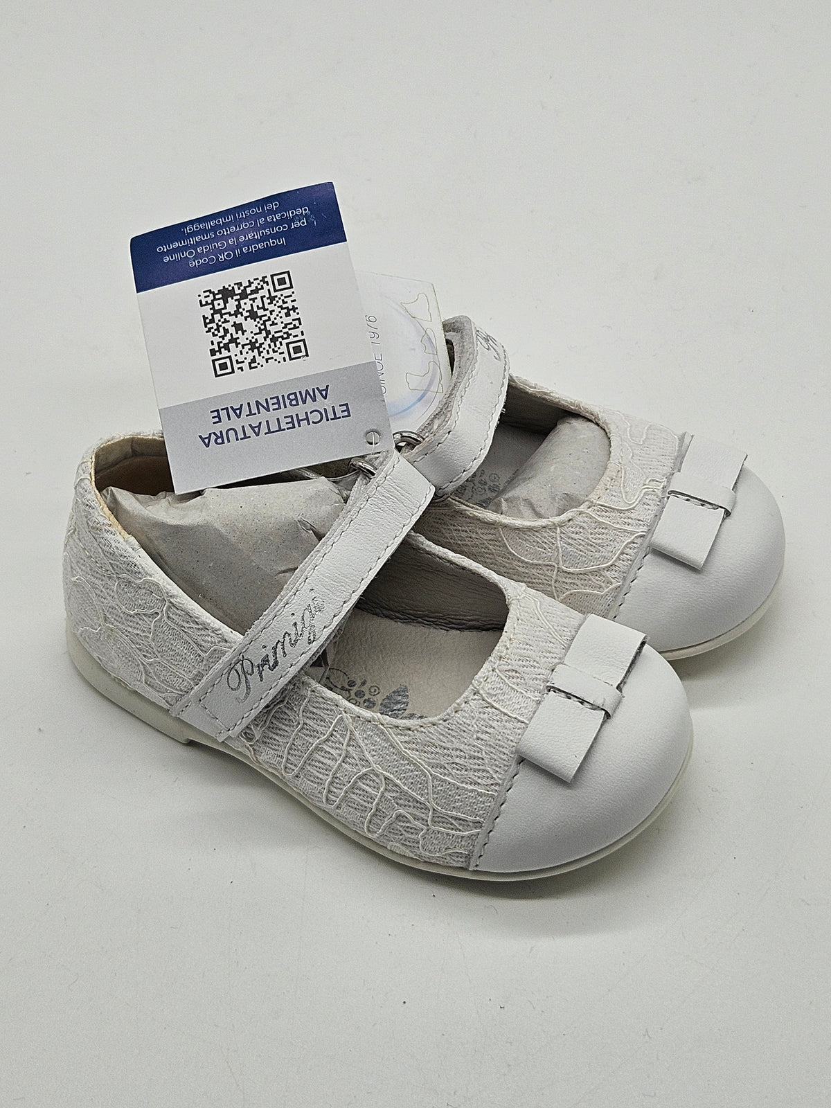 Primigi Ballerinas Happy Dance weiß Vorderansicht – Wichtel Outlet