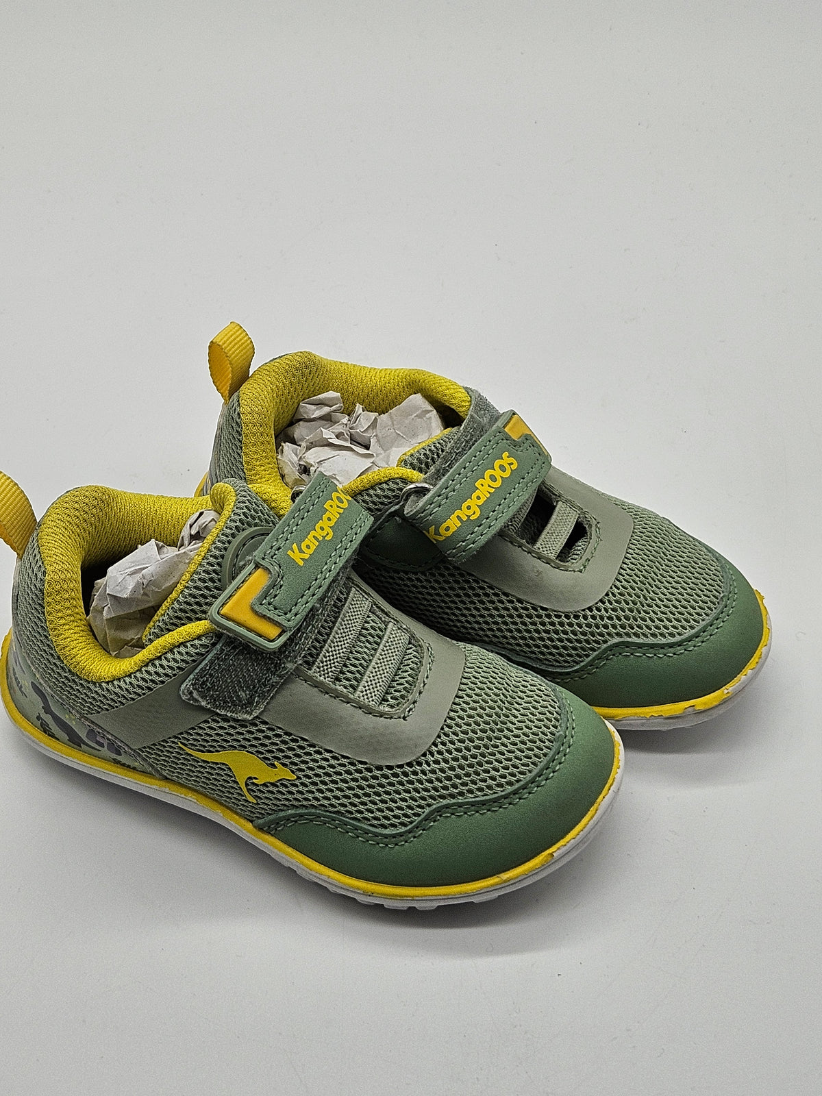 Kangaroos Barfußschuhe K-BFI Roots grün Vorderansicht – Wichtel Outlet