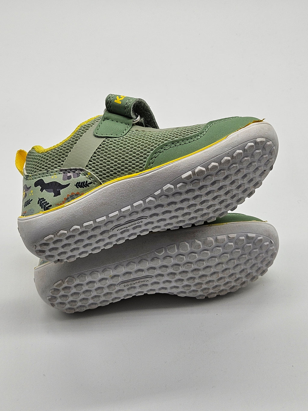Kangaroos Barfußschuhe K-BFI Roots grün Detailansicht – Wichtel Outlet