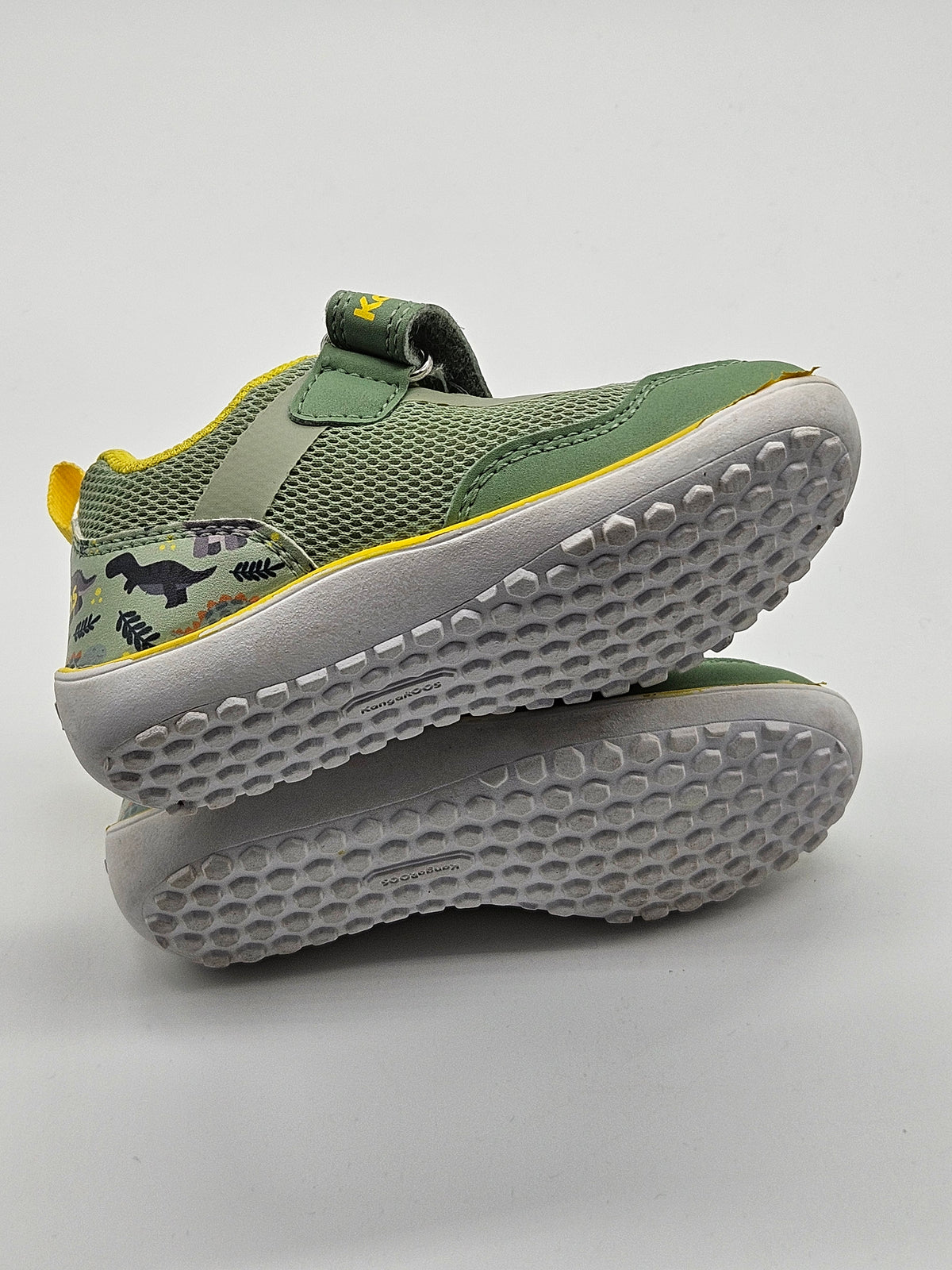 Kangaroos Barfußschuhe K-BFI Roots grün Detailansicht – Wichtel Outlet