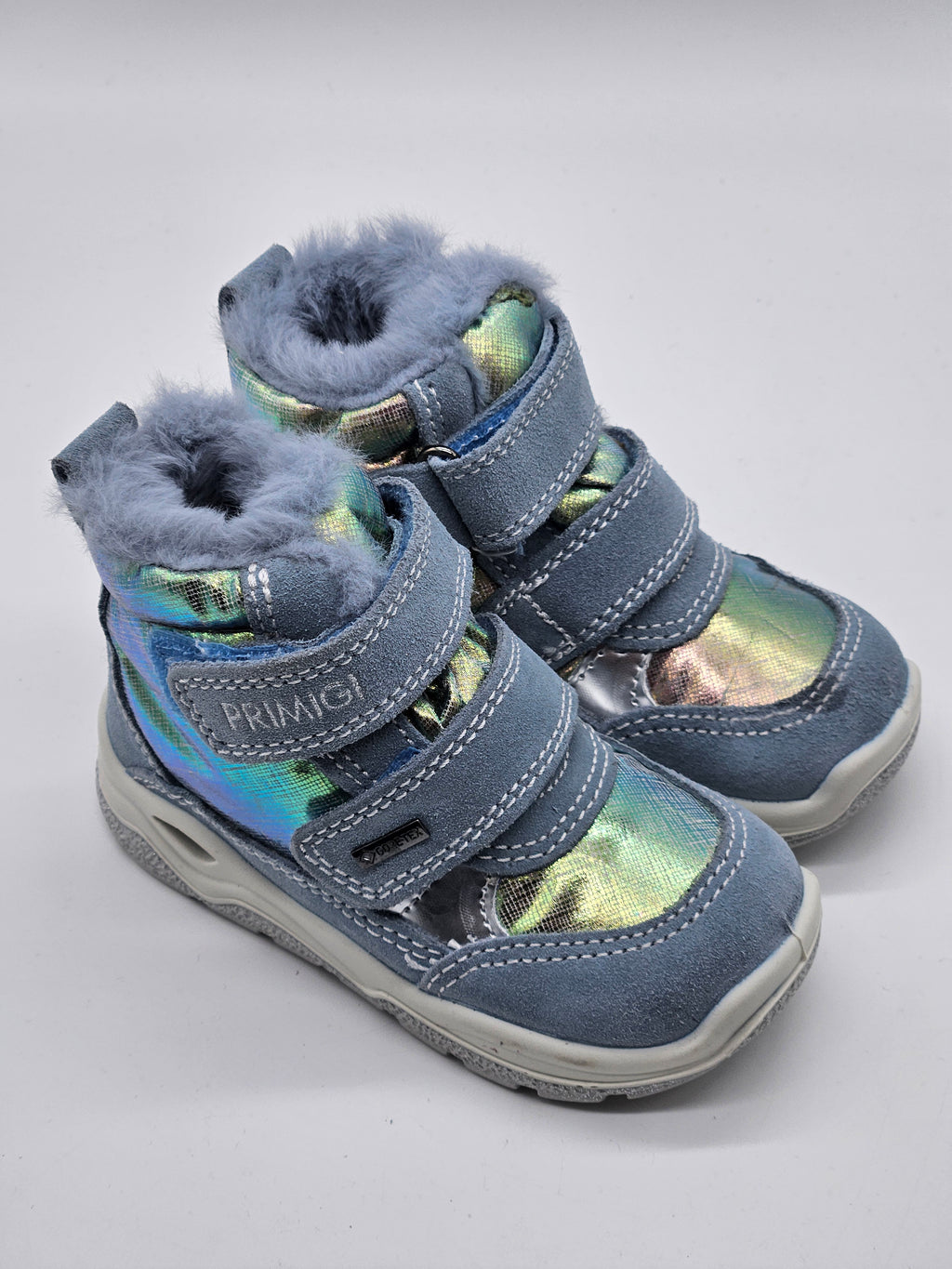 Primigi Leder-Boots hellblau Kinder Vorderansicht – Wichtel Outlet