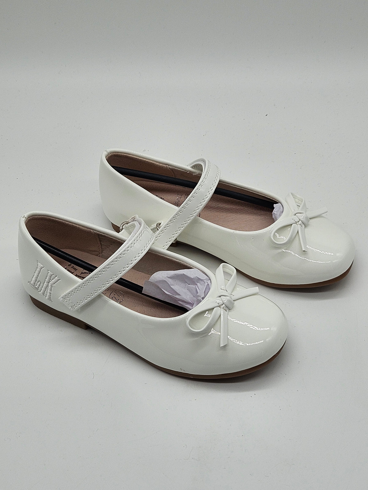 Lelli Kelly Spangenballerinas weiß Vorderansicht – Wichtel Outlet