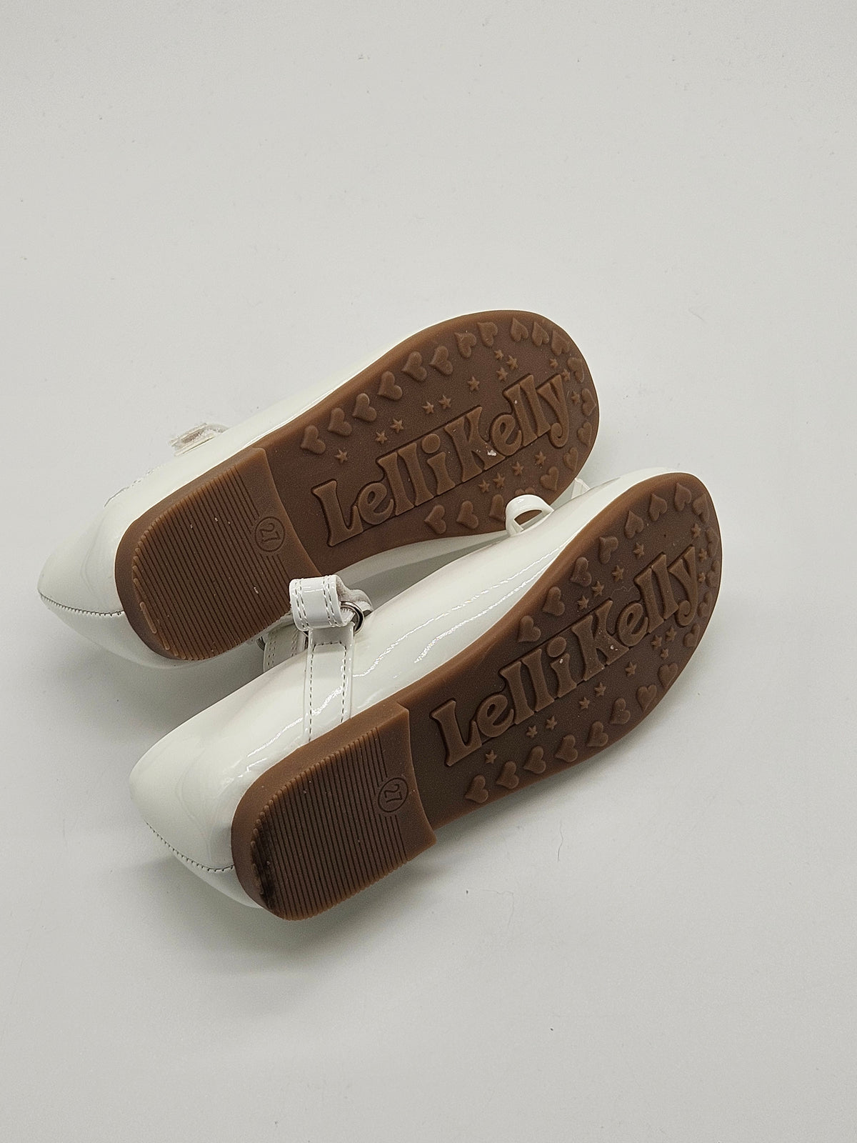Lelli Kelly Spangenballerinas weiß Detailansicht – Wichtel Outlet