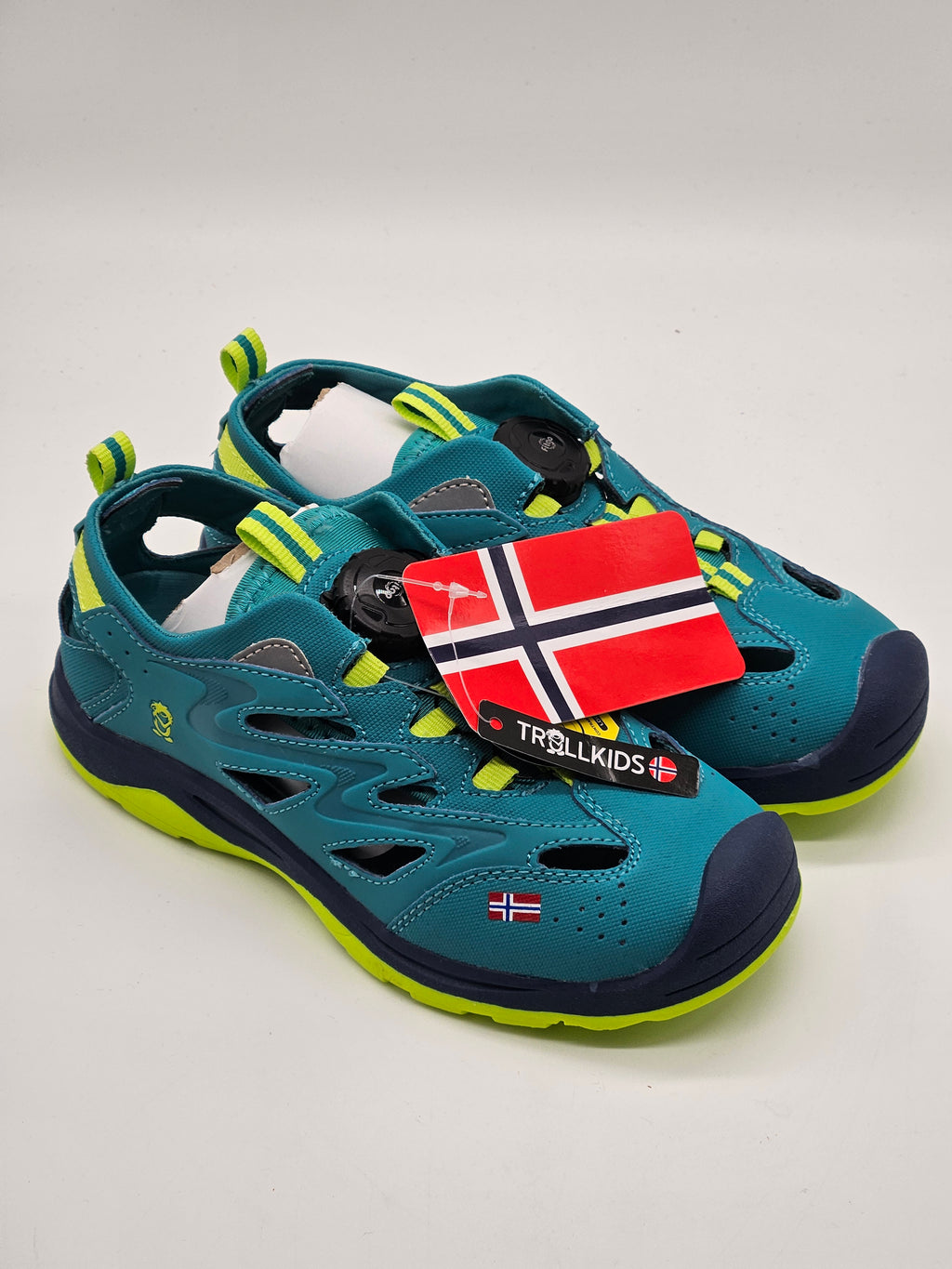 Trollkids Sandalen Rondane türkis Vorderansicht – Wichtel Outlet