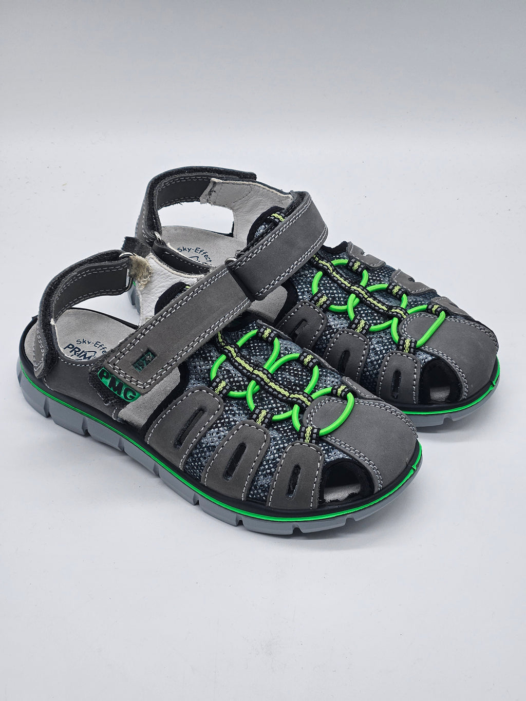 Primigi Sandalen grau Jungen Gr.35 Vorderansicht – Wichtel Outlet