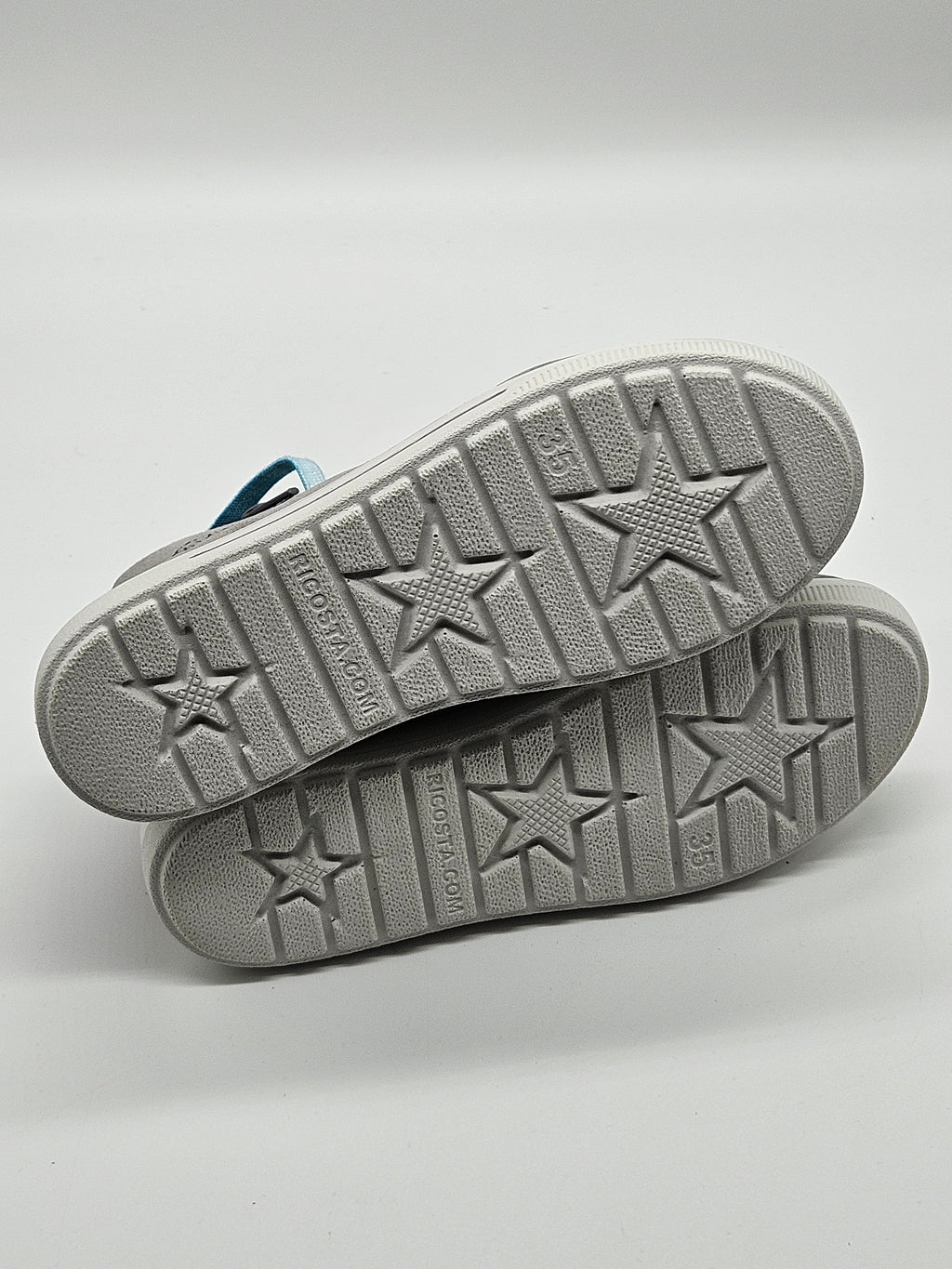 Ricosta Leder Sneaker grau Mädchen Gr.35 Detailansicht – Wichtel Outlet