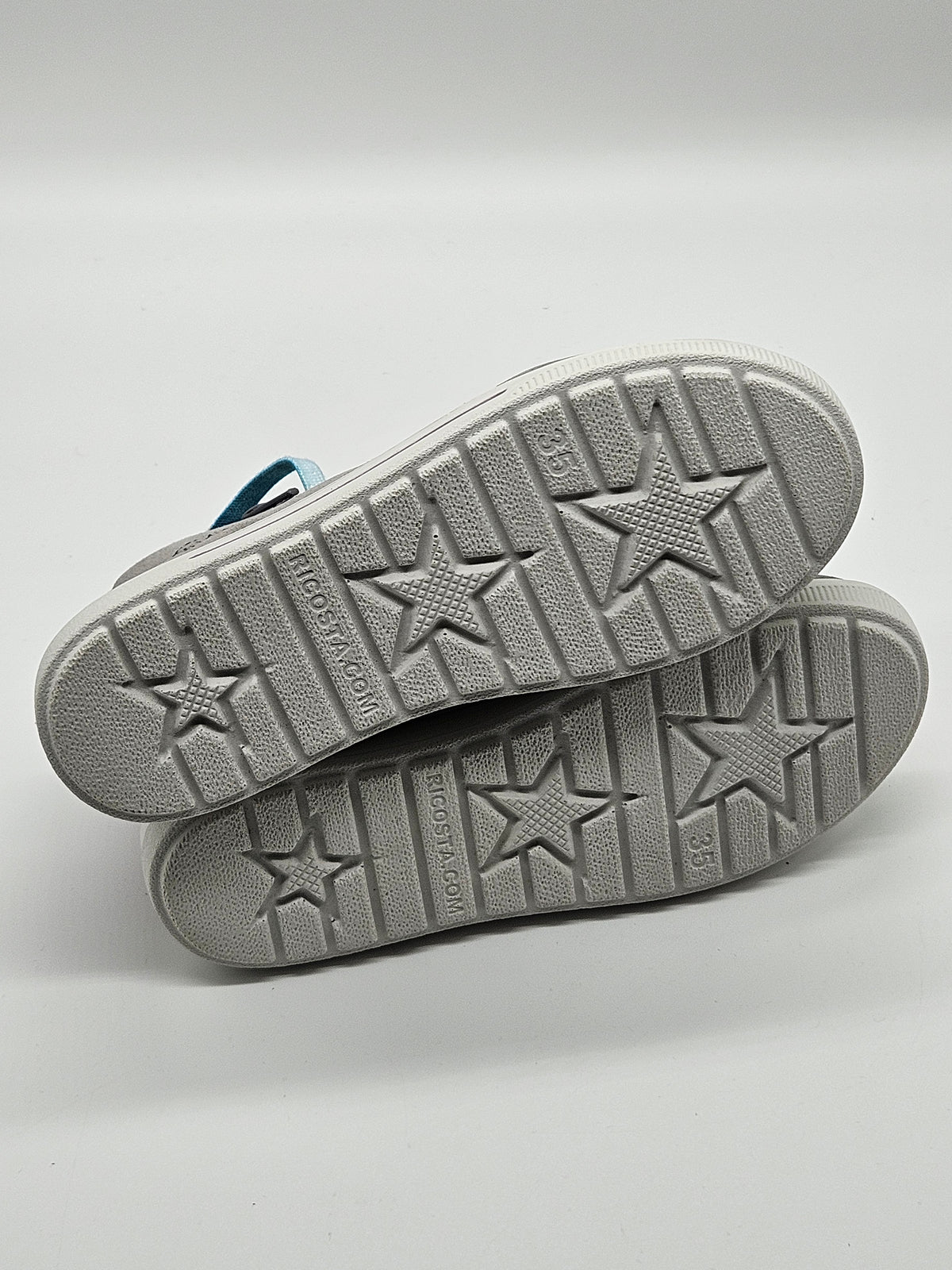 Ricosta Leder Sneaker grau Mädchen Gr.35 Detailansicht – Wichtel Outlet