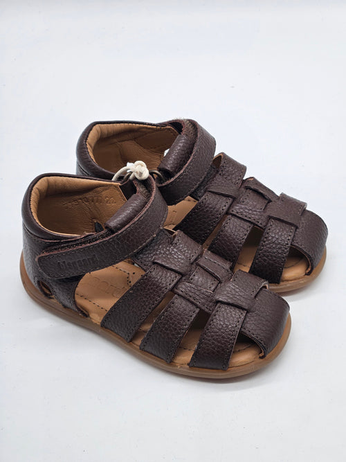 Bisgaard Sandalen Leder braun Jungen Gr.22 Vorderansicht – Wichtel Outlet