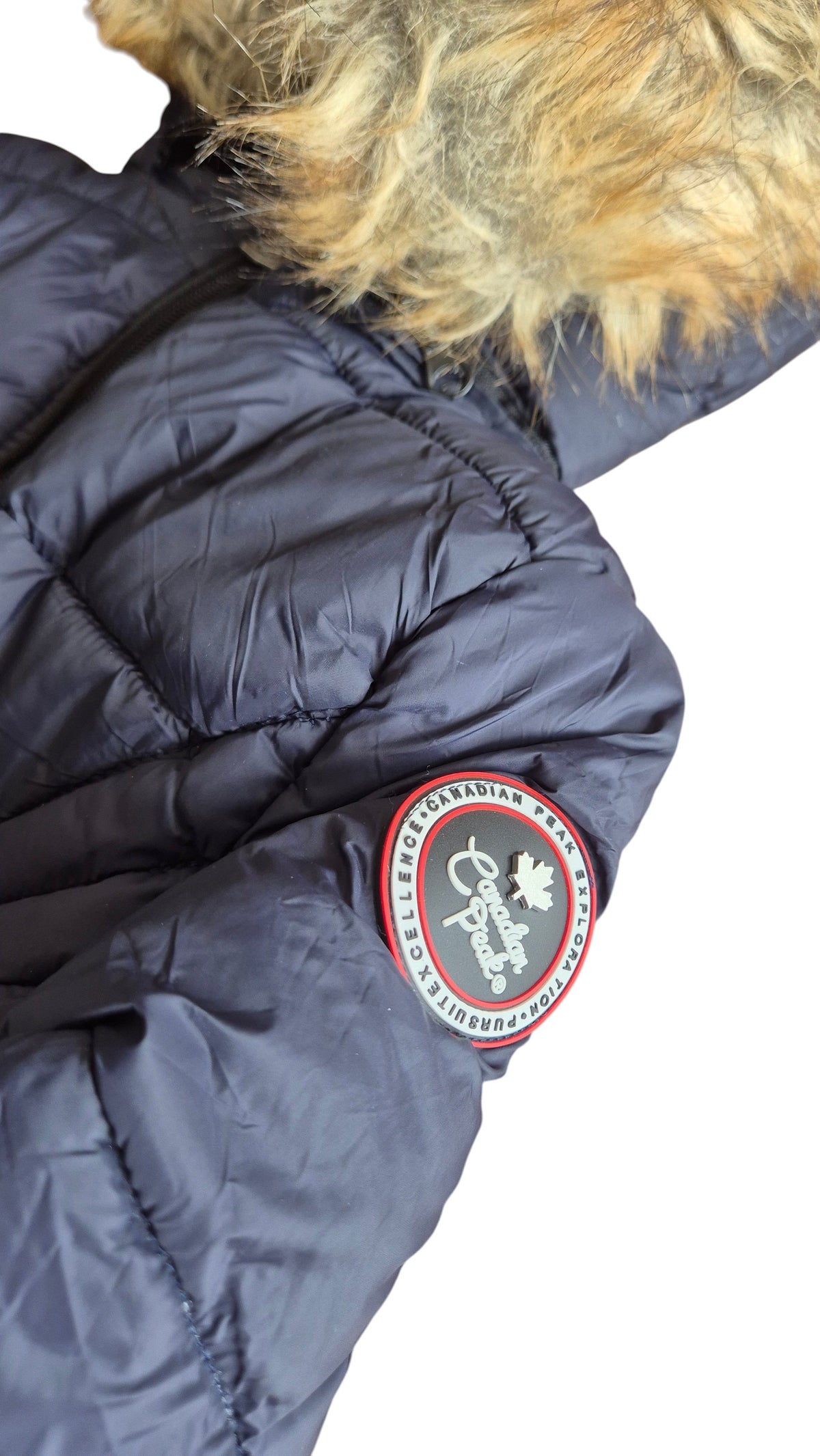 Canadian Peak Steppjacke dunkelgrau Gr.152 Seitenansicht – Wichtel Outlet