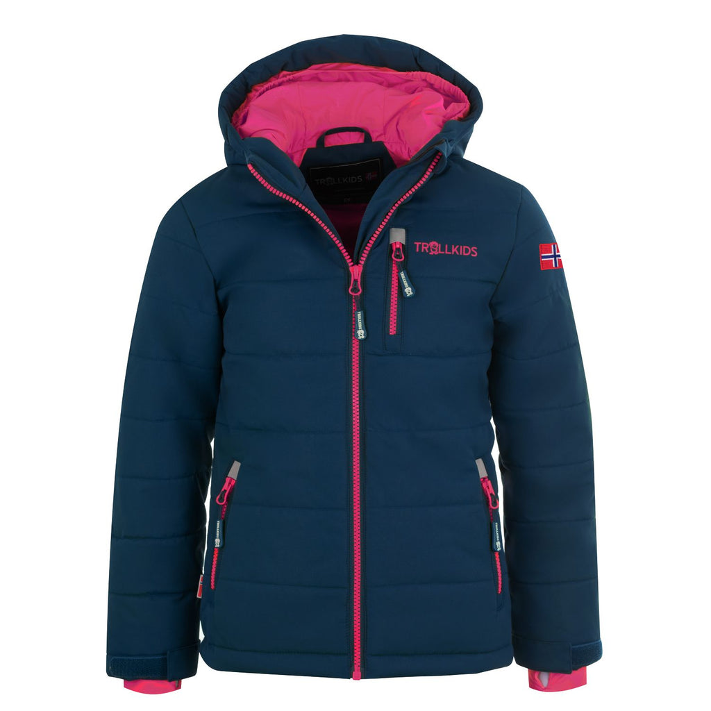 Trollkids Hemsedal Snow Jacket XT blau Gr.152 Vorderansicht – Wichtel Outlet