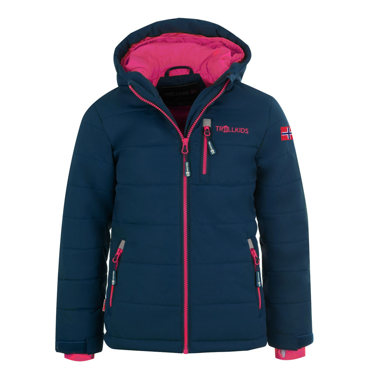 Trollkids Hemsedal Snow Jacket XT blau Gr.152 Vorderansicht – Wichtel Outlet