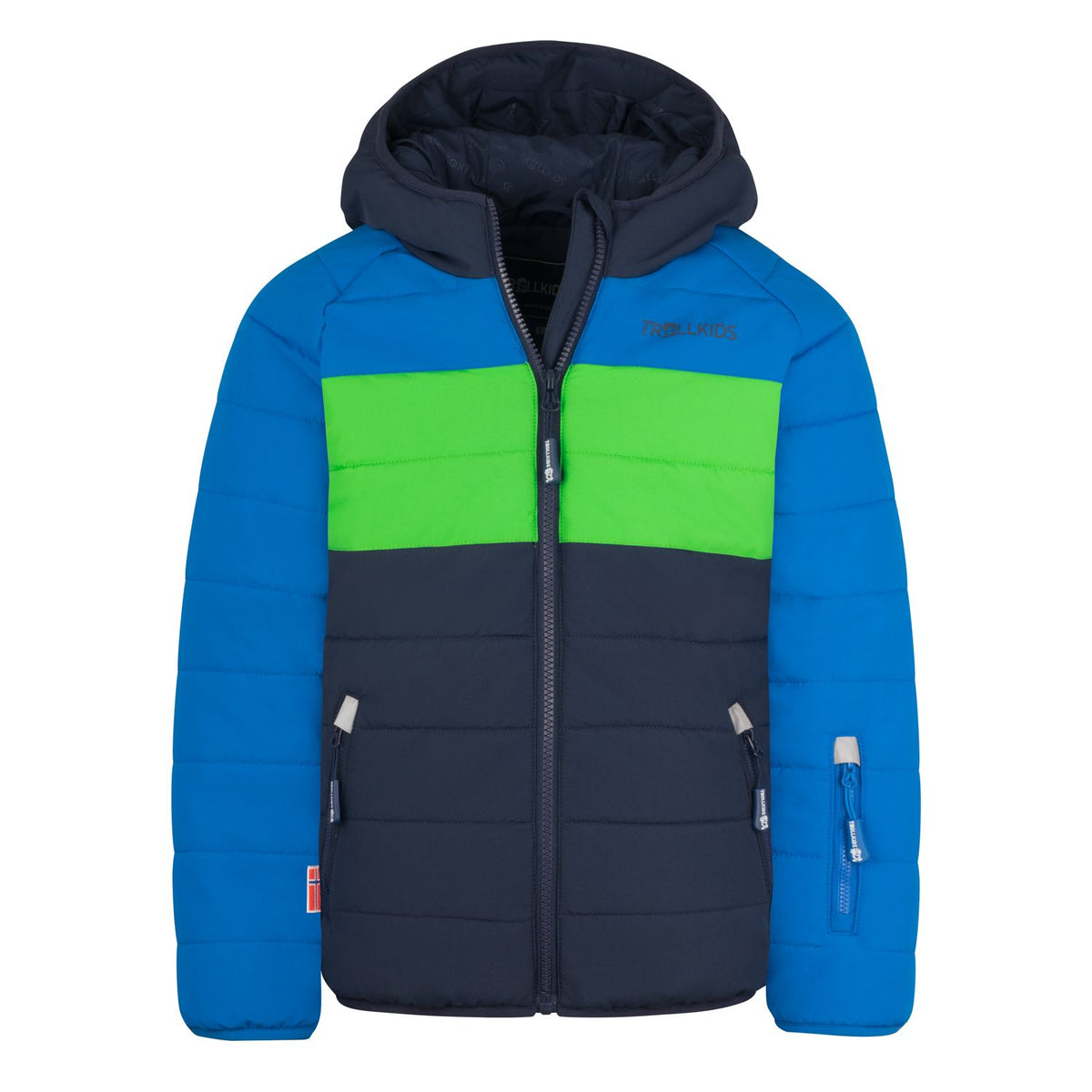 Trollkids Hafjell Snow Jacket PRO Kinder Detailansicht – Wichtel Outlet