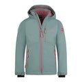 Trollkids Mädchen Balestrand Softshell Jacke in dunkelblau, wind- und wasserabweisend, mit Kapuze und Reißverschluss.