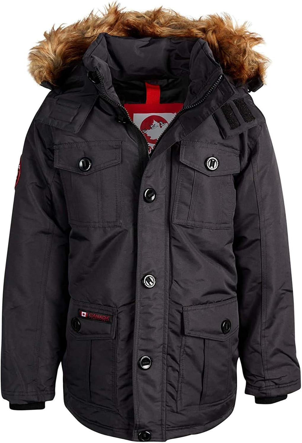 Canada Weather Gear Jungen Parka Vorderansicht – Wichtel Outlet