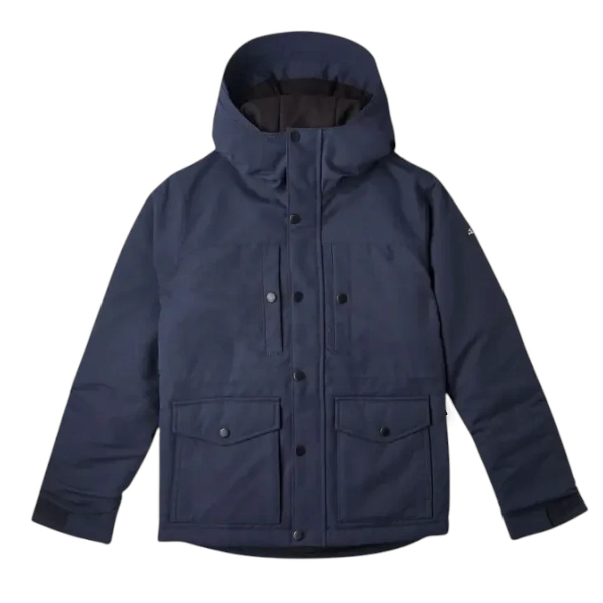 Wichtel Outlet O'Neill navy blue water-resistant softshell jacket with hood and multiple pockets for kids